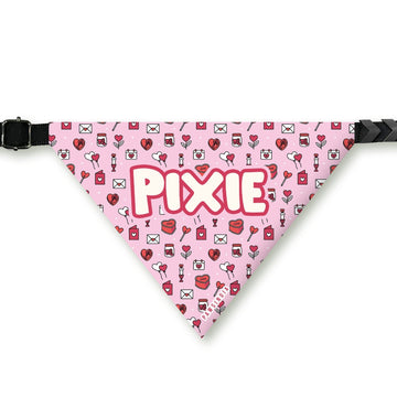 PawsIndia Customized Pet Bandana - Valentine's Edition Love Letter